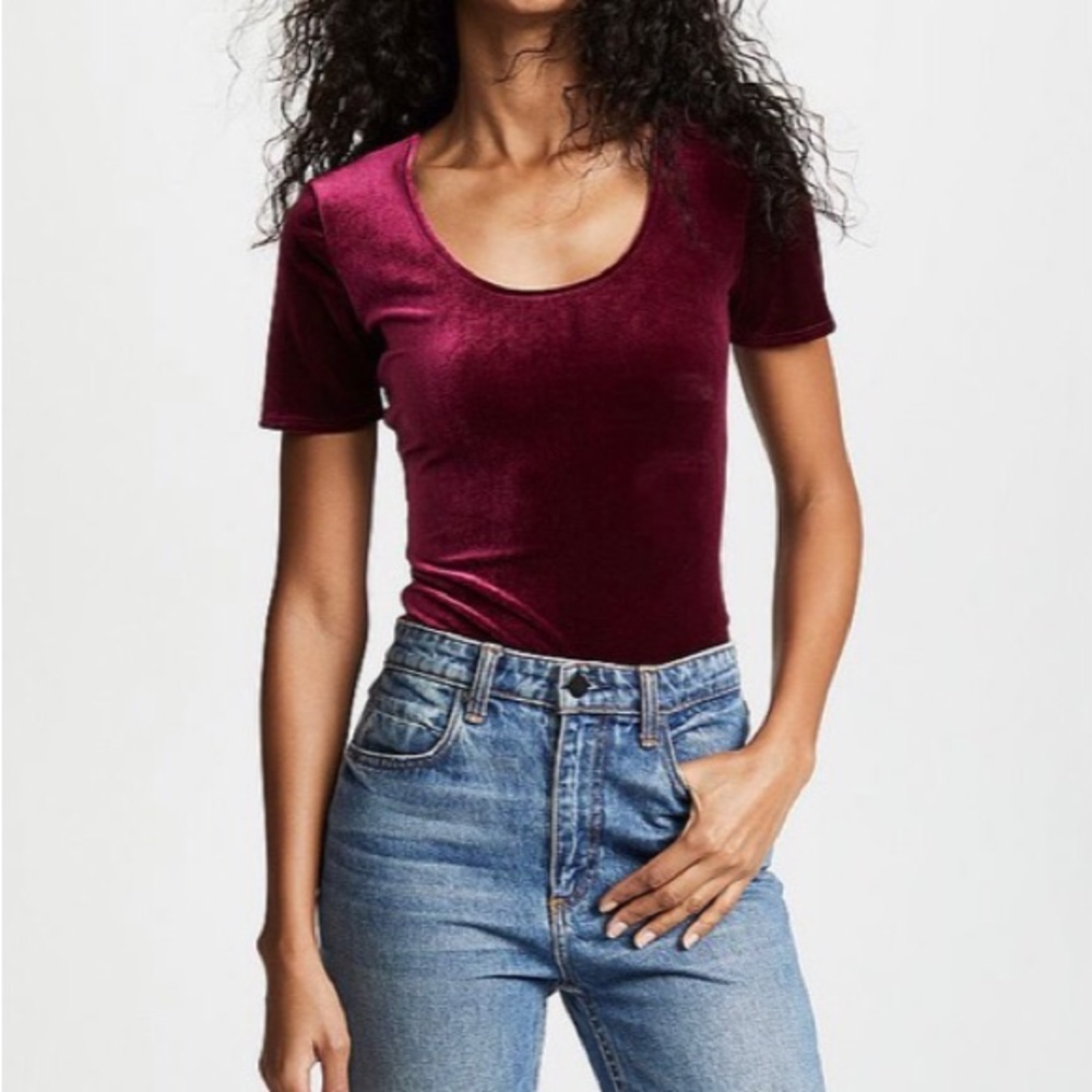 Commando Velvet Tee Bodysuit Sz S